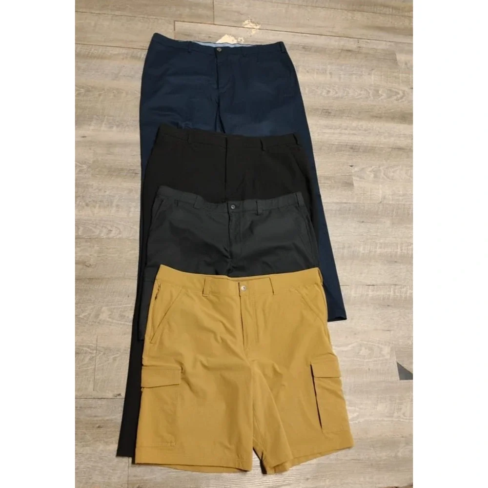 lot of 4 Columbia, PGA tour, Haggar, Goerge Men''s Pants/shorts Sz 40X32 multico